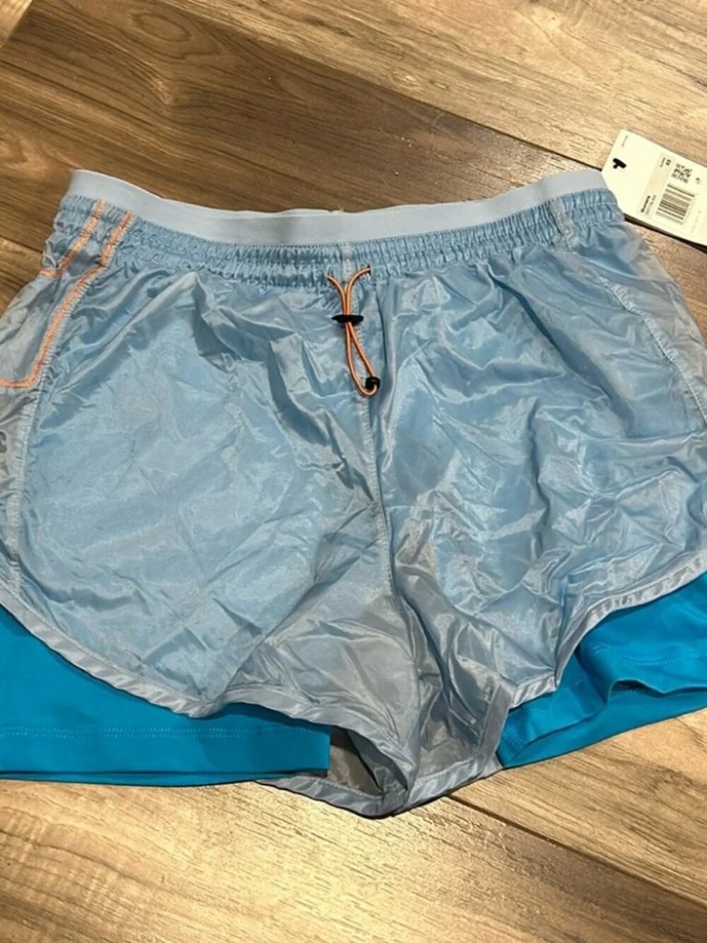 NIKE ✨ NWT Dual Layer Blue Athletic Running Shorts XS
